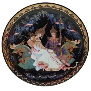 Kingdom of Thailand Plate The Coronation Preparations‎ Love Story of Siam 1991